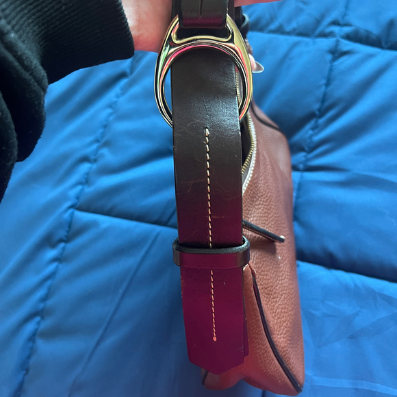 Dooney & Bourke | Brown Leather Shoulder Bag - Picture 6 of 8